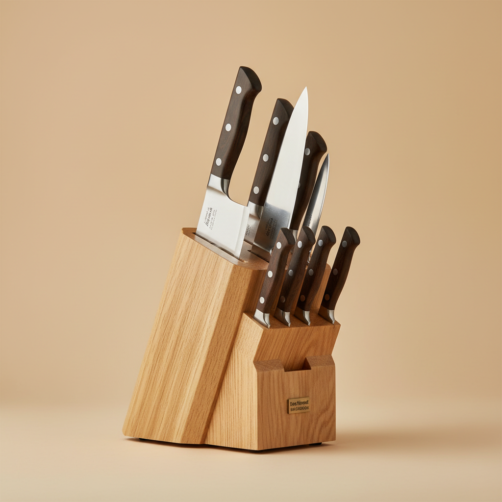 Professional Chef Knife Set 15-Piece with Wooden Block