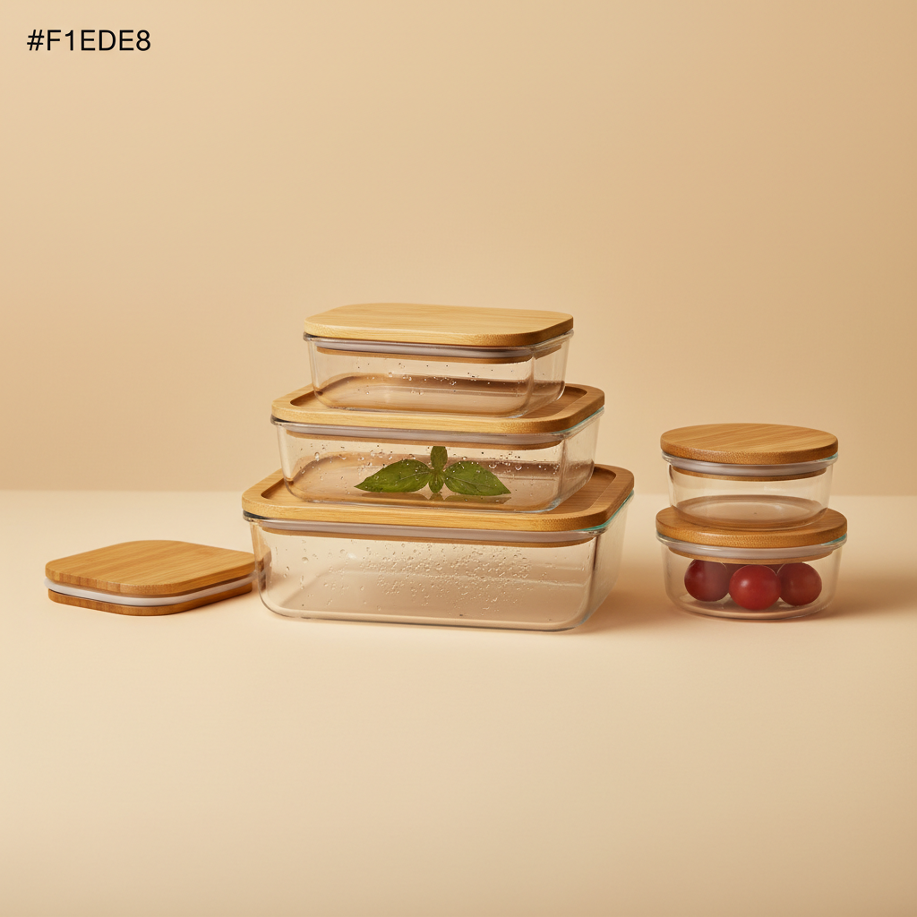 Glass Food Storage Container Set 10-Piece