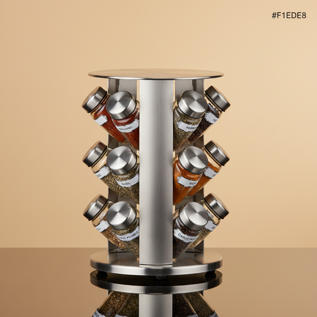 Rotating Spice Rack Organizer 20-Jar